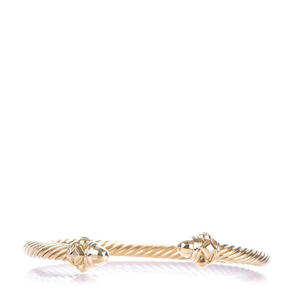 David Yurman 18K Yellow Gold 5mm Cable Renaissance Bracelet 1 of 5