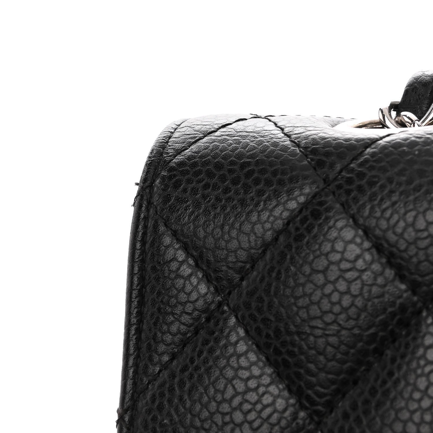 Chanel Caviar Quilted Medium Double Flap Black 11 of 13