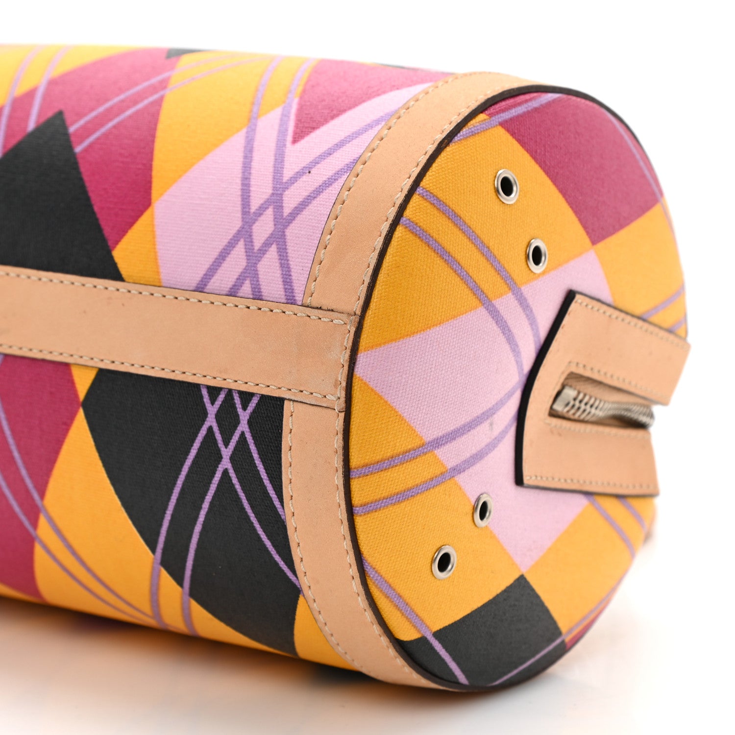 Christian Dior Coated Canvas Argyle Boston Multicolor 9 of 12