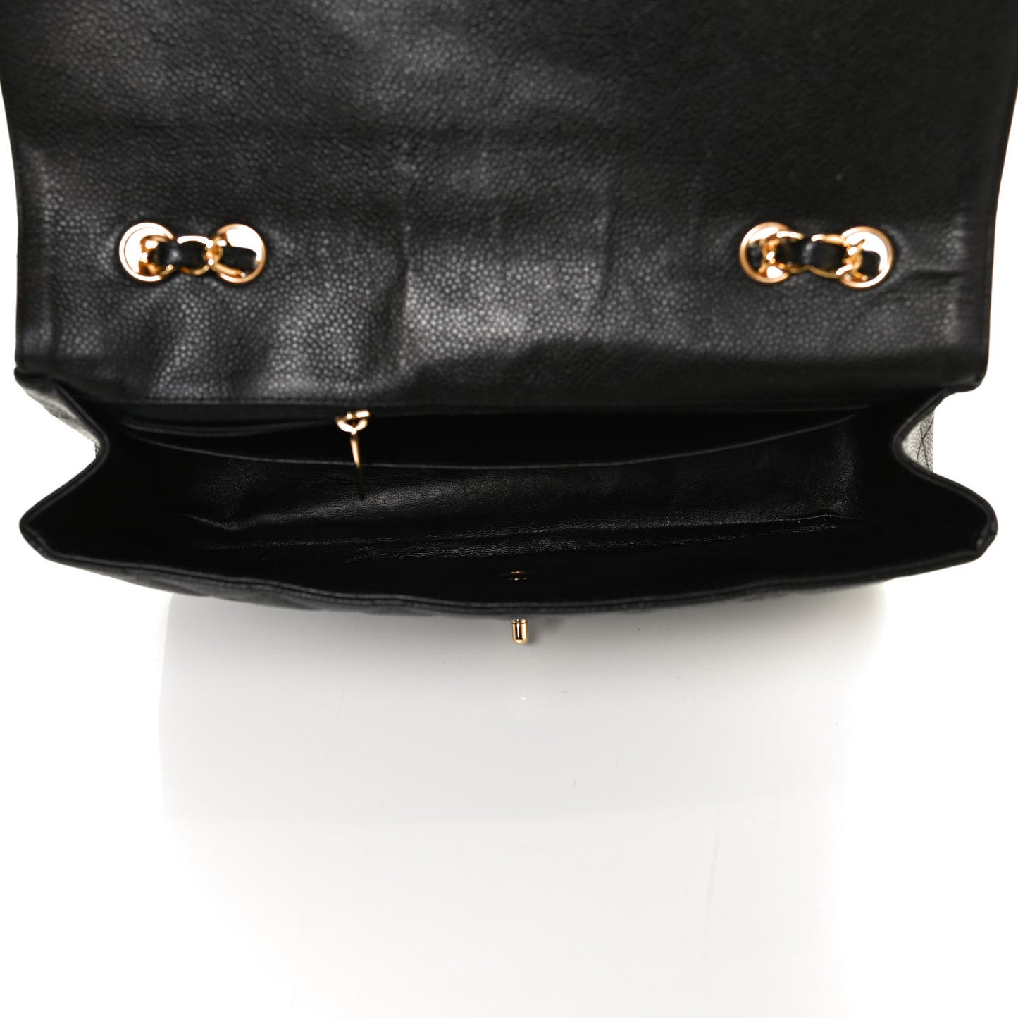 Caviar Quilted Jumbo Single Flap Black
