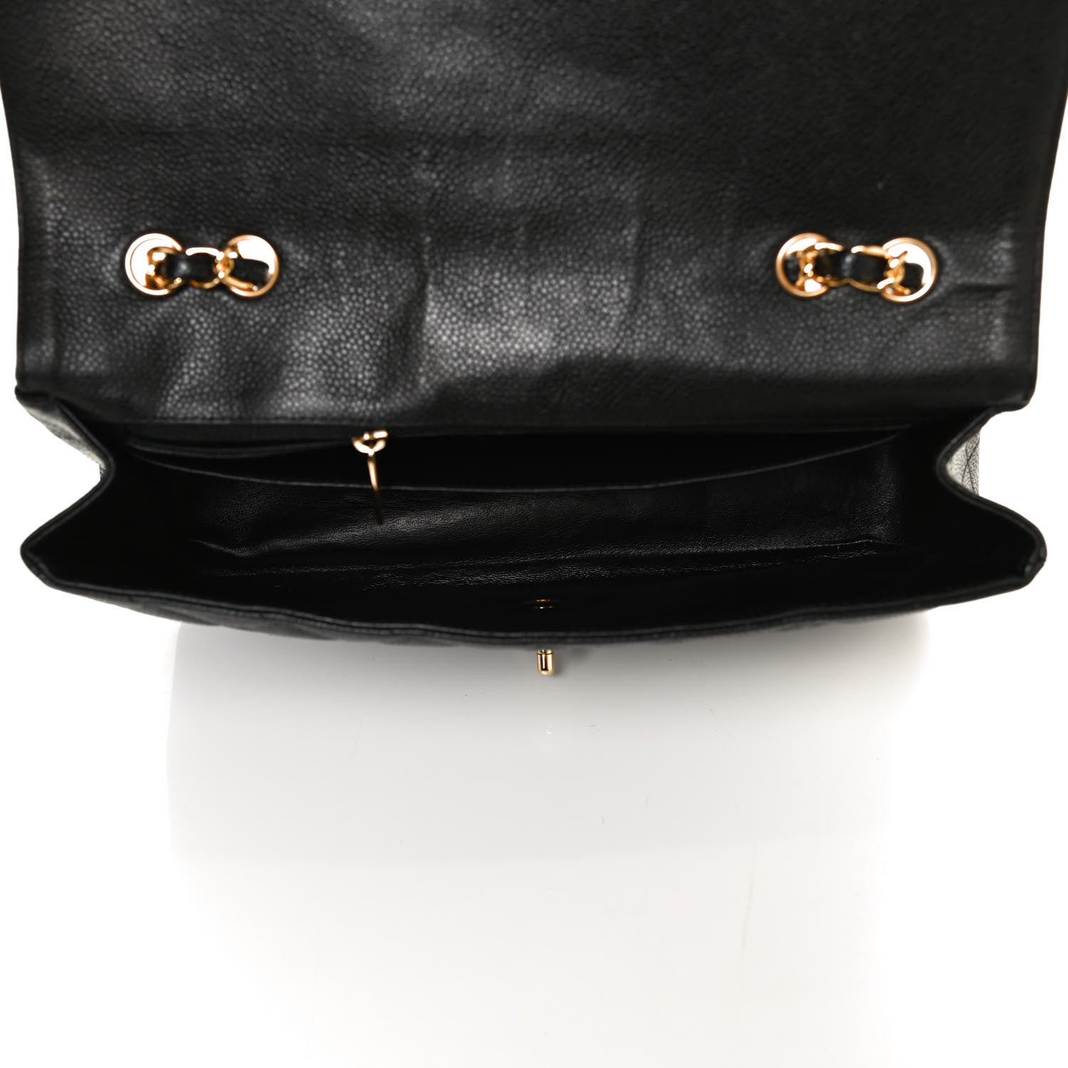 Chanel Caviar Quilted Jumbo Single Flap Black 4 of 9