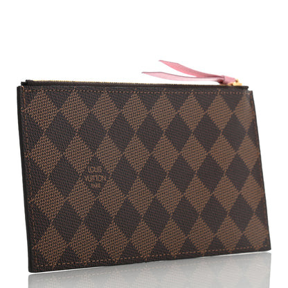Louis Vuitton Damier Ebene Studded Felicie Chain Wallet Zippered Insert 3 of 5