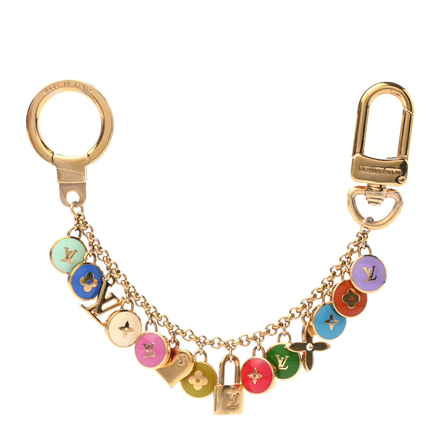 Pastilles Key Chain Bag Charm Multicolor