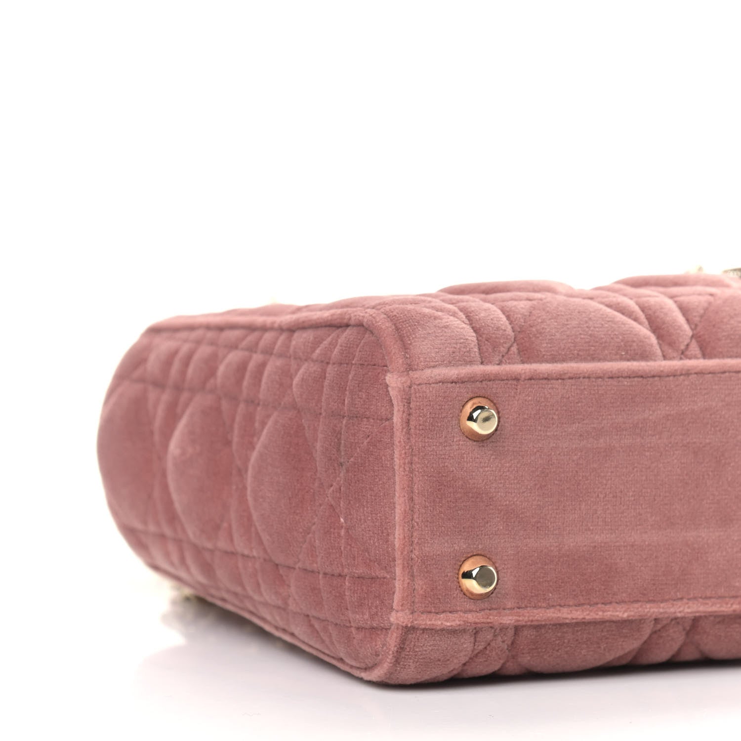 Christian Dior Velvet Mini Lady Dior Pink 8 of 9