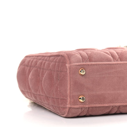 Christian Dior Velvet Mini Lady Dior Pink 8 of 9