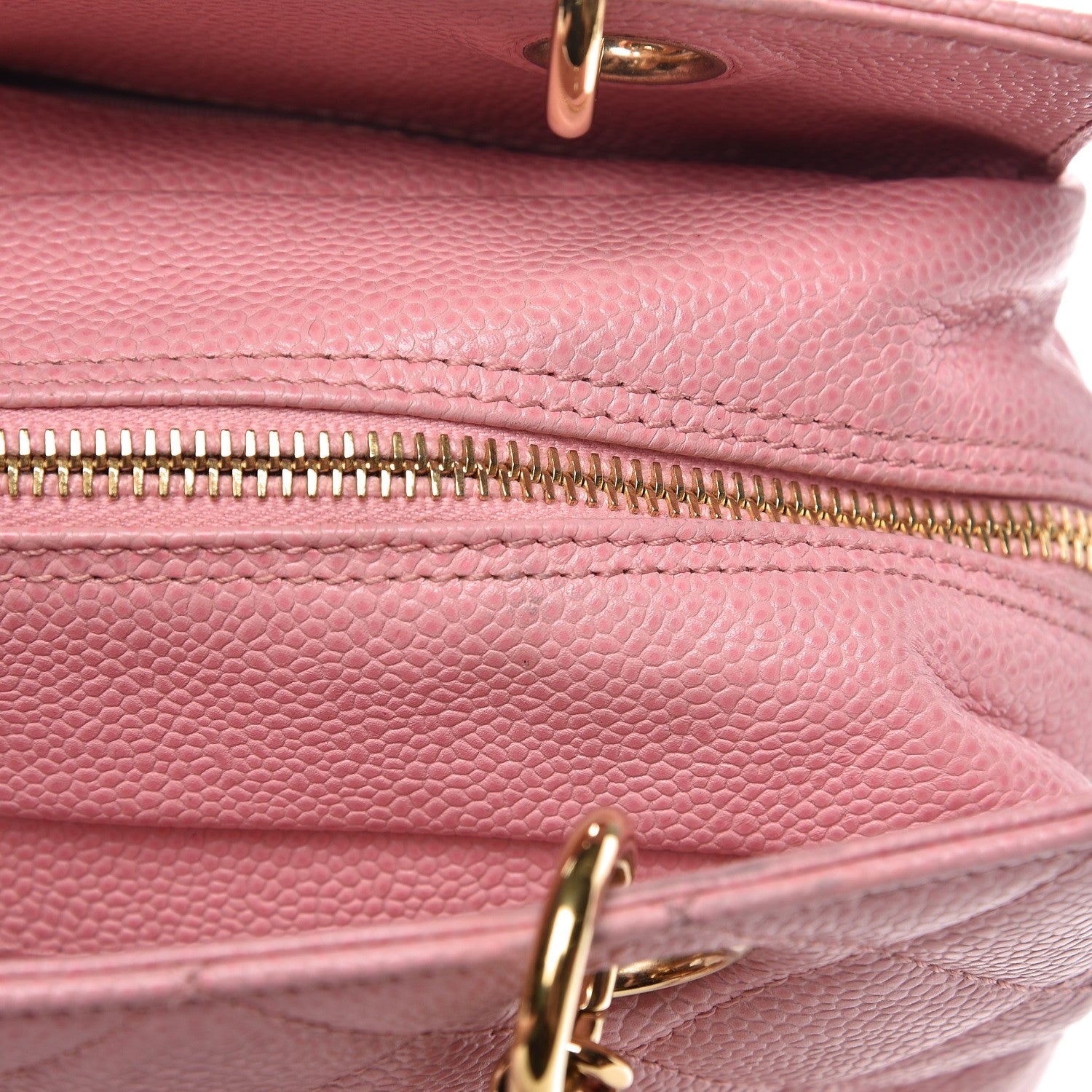 Chanel Caviar Quilted Petit Timeless Shopping Tote PTT Pink 10 of 17