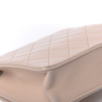 Chanel Lambskin Quilted Chic Pearls Flap Beige 10 of 12