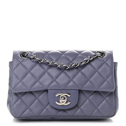 Chanel Lambskin Quilted Mini Flap Lavender 1 of 8