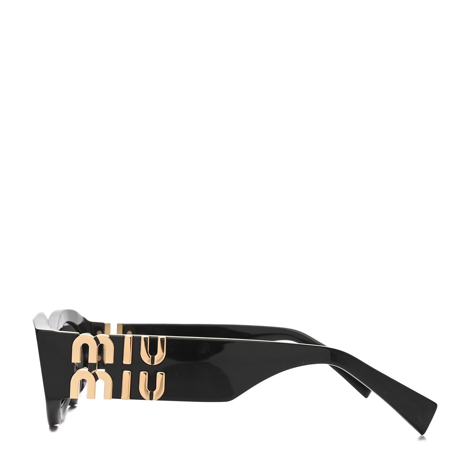 Miu Miu Acetate Oval Glimpse Sunglasses SMU11W Black 3 of 6