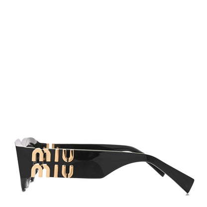 Miu Miu Acetate Oval Glimpse Sunglasses SMU11W Black 3 of 6