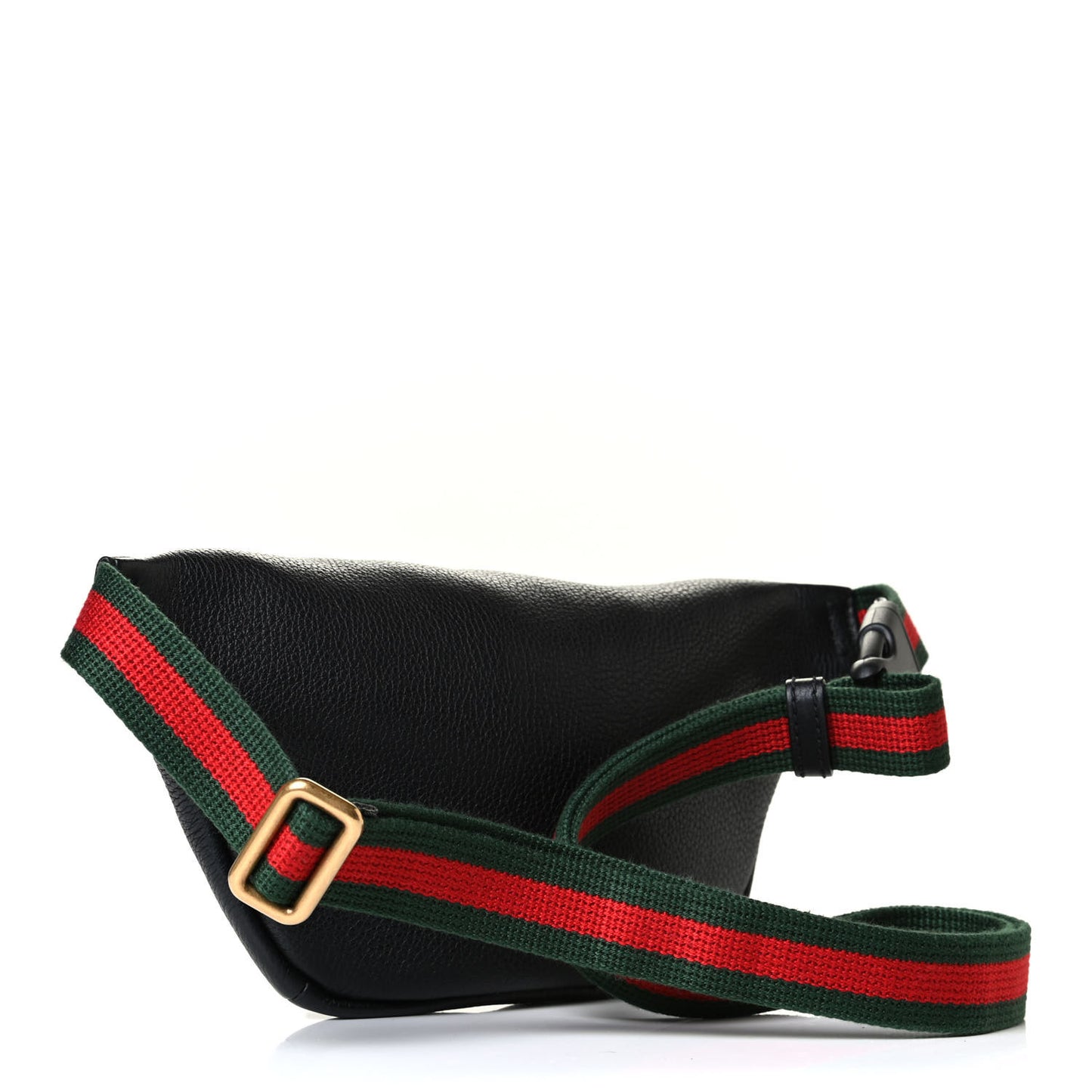 Grained Calfskin Small Logo Belt Bag Black