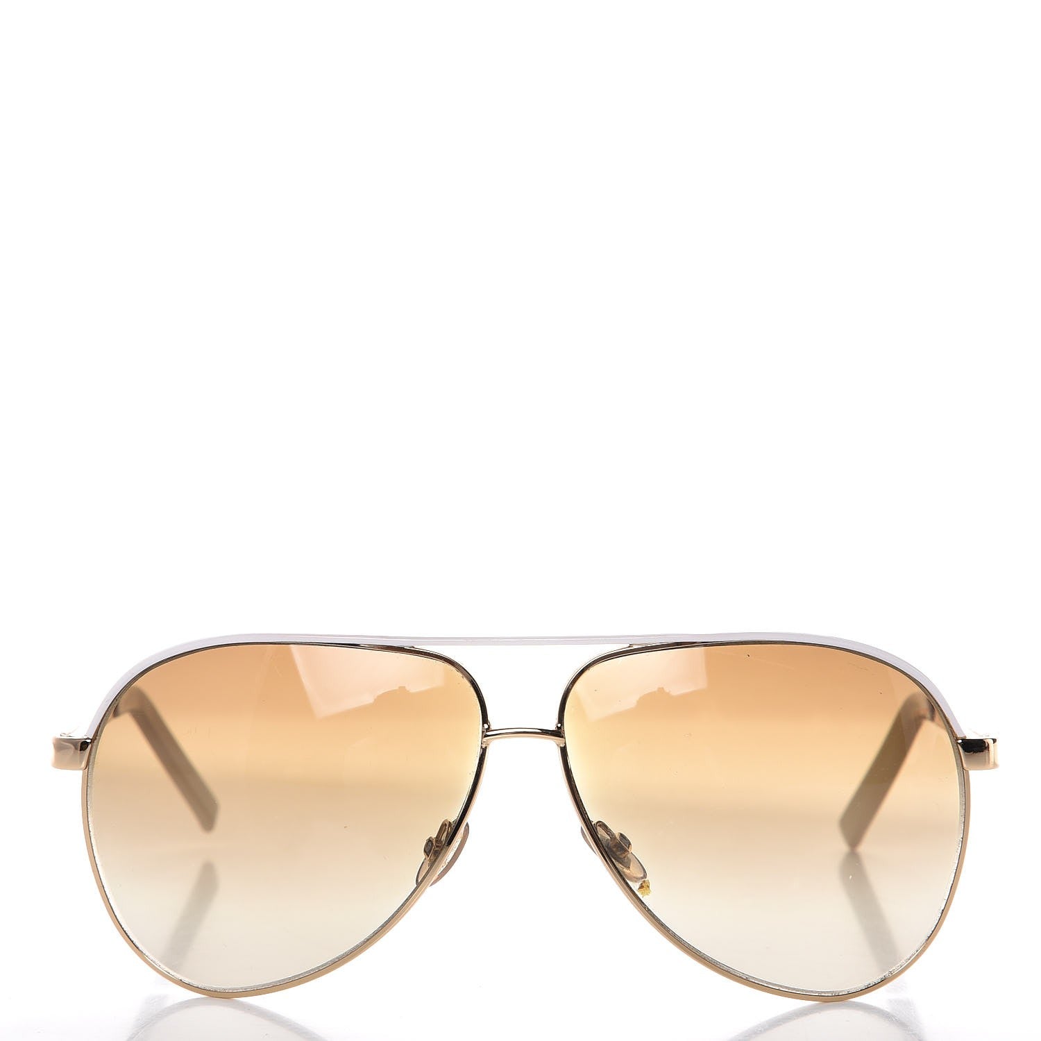 Gucci Aviator Sunglasses 1827/S White Gold 2 of 7