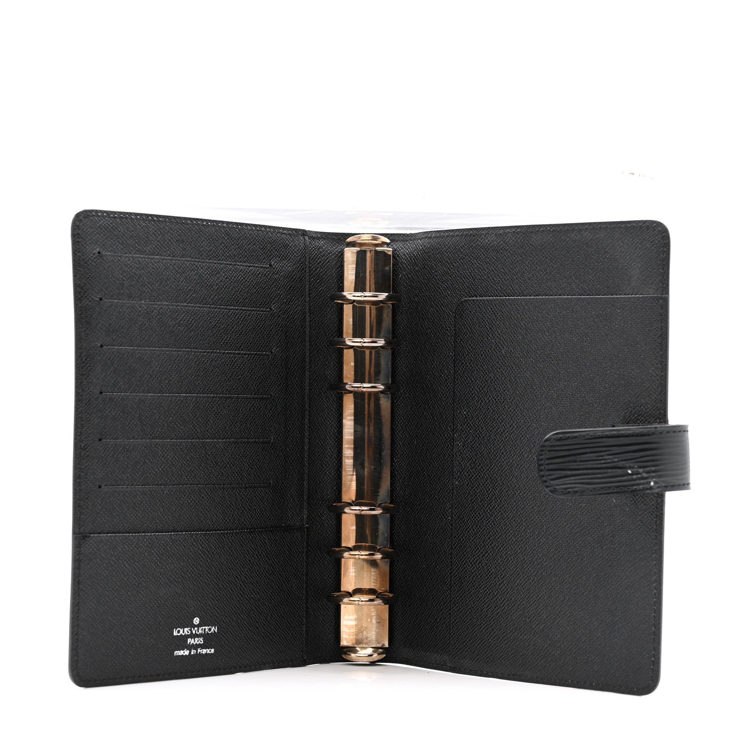 Louis Vuitton Epi Medium Ring Agenda Cover Black 5 of 10