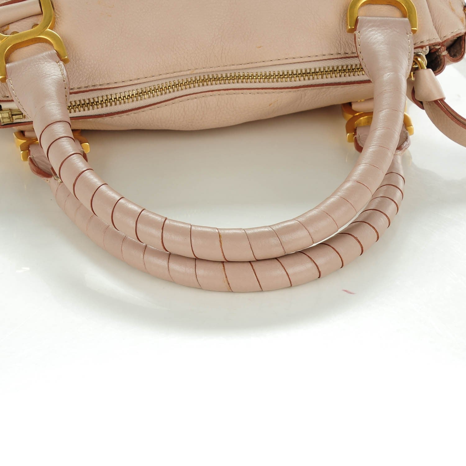 Chloe Calfskin Medium Marcie Satchel Nude Pink 6 of 10