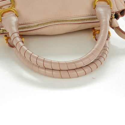 Chloe Calfskin Medium Marcie Satchel Nude Pink 6 of 10