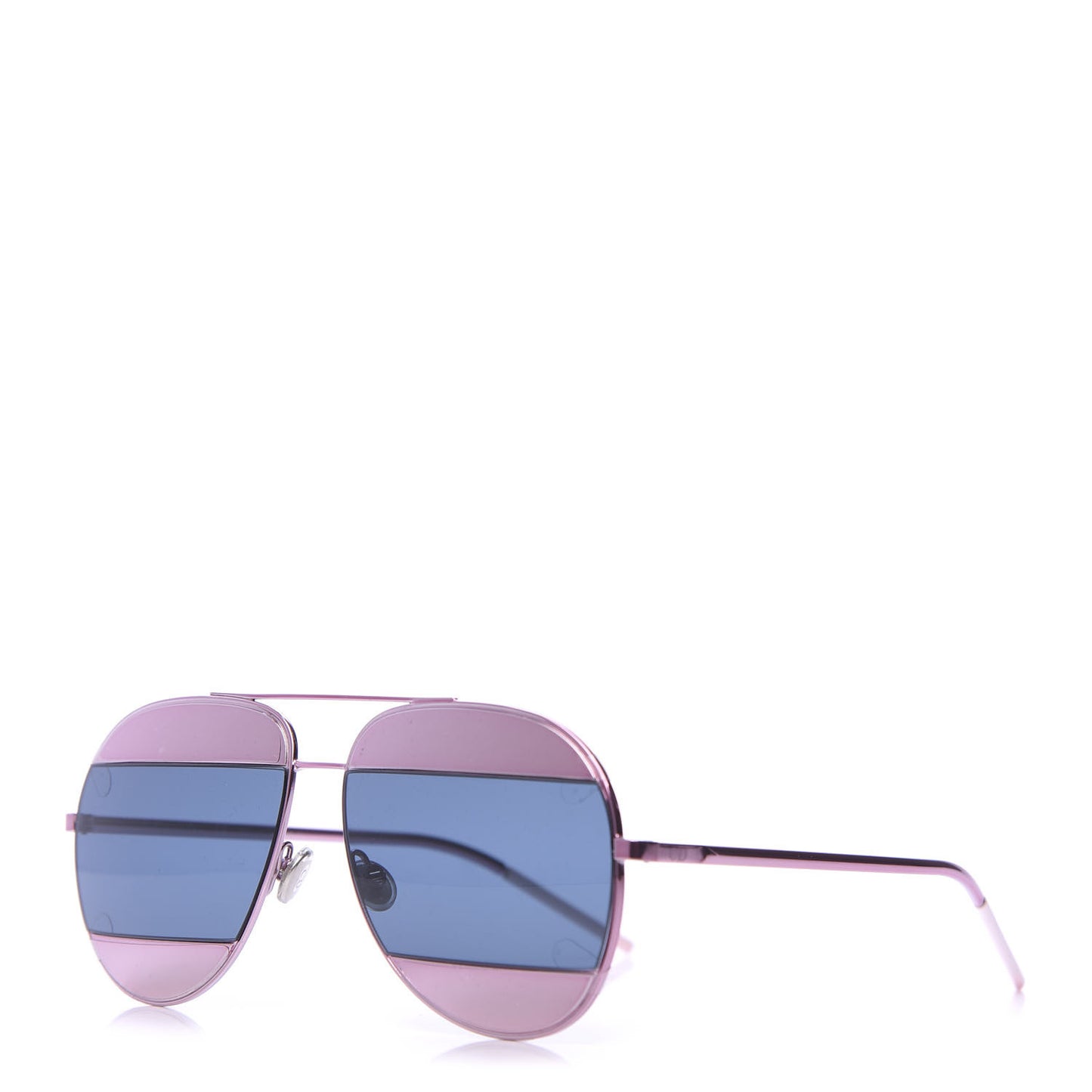 Split 1 Aviator Sunglasses Pink Blue