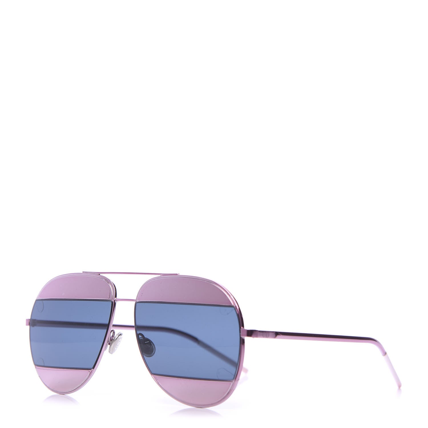 Christian Dior Split 1 Aviator Sunglasses Pink Blue 1 of 8