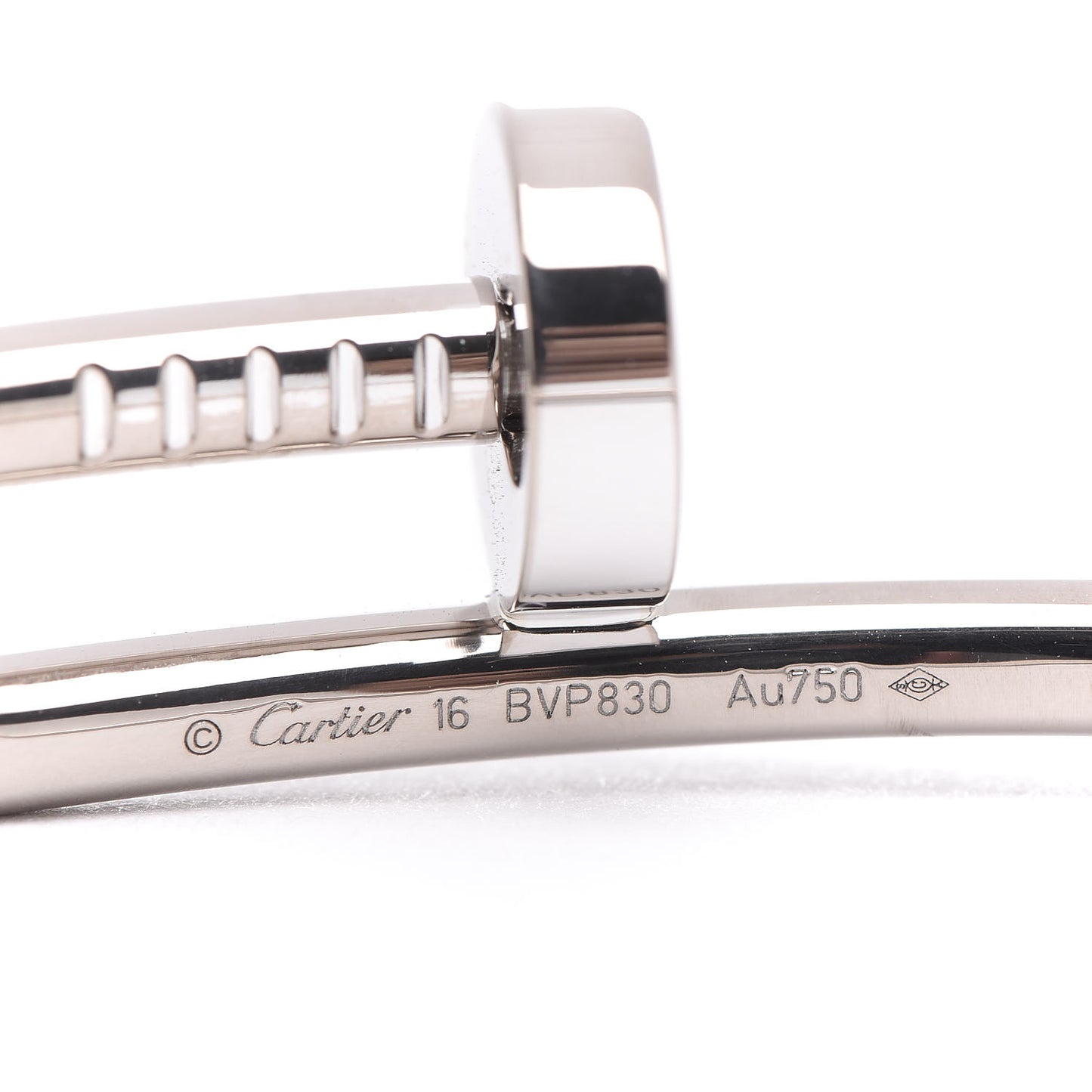 18K White Gold Juste Un Clou Bracelet 16