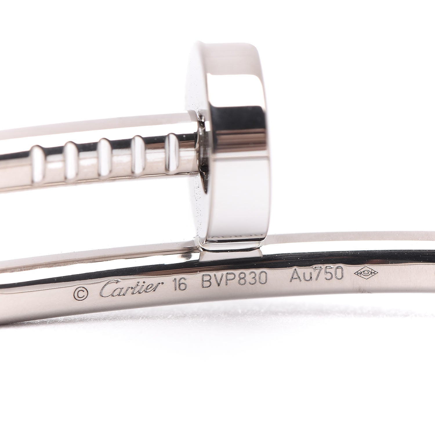 Cartier 18K White Gold Juste Un Clou Bracelet 16 4 of 5