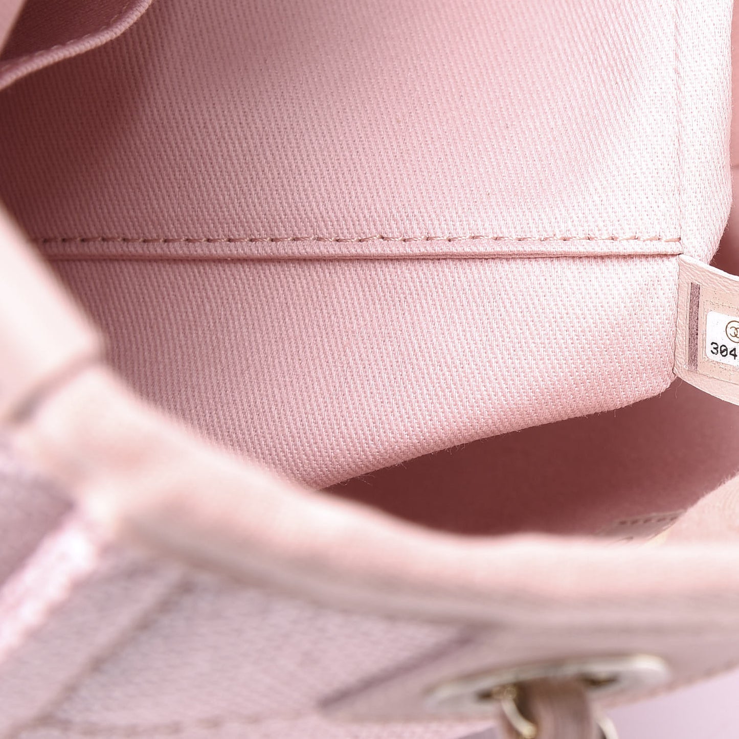 Mixed Fibers Calfskin Mini Deauville Tote Rose Pink