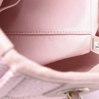 Chanel Mixed Fibers Calfskin Mini Deauville Tote Rose Pink 9 of 11