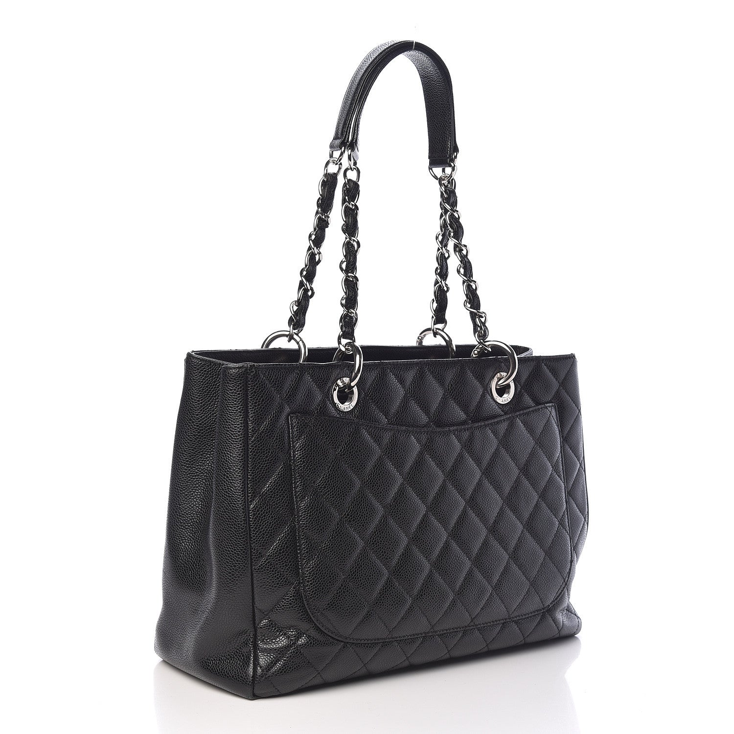Chanel Caviar Quilted Grand Shopping Tote GST Black 3 of 13