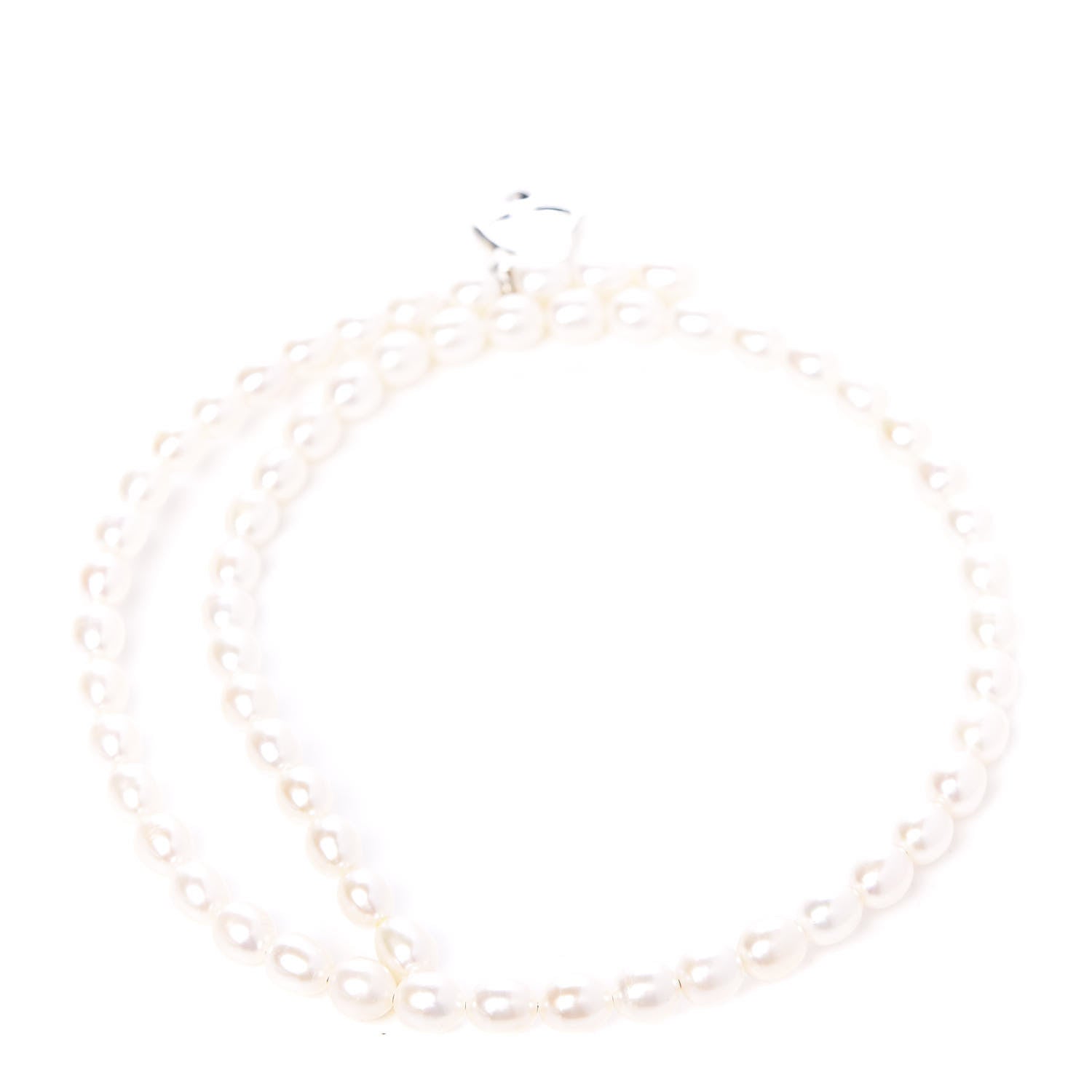 Tiffany Sterling Silver Pearl Elsa Peretti Star Pendant Necklace 3 of 5
