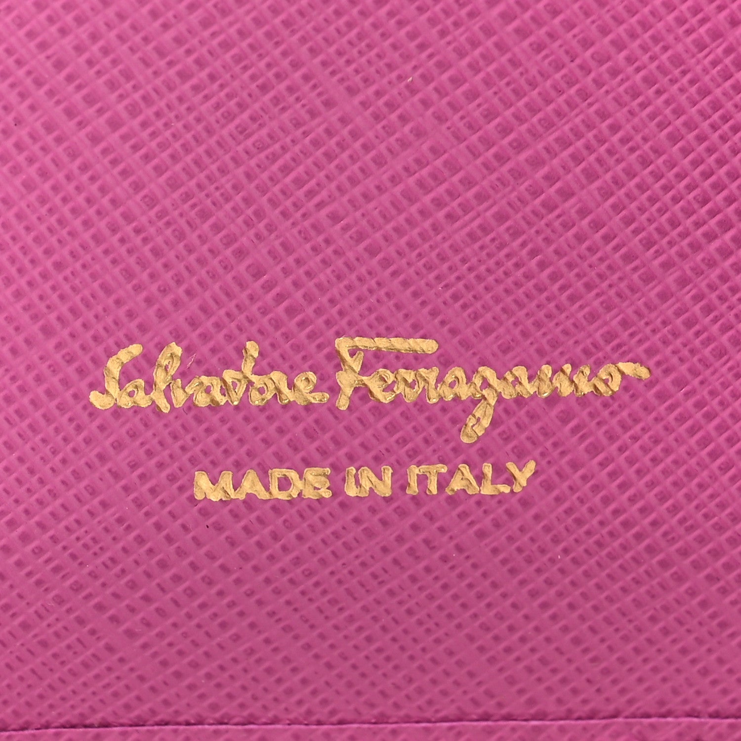 Salvatore Ferragamo Printed Calfskin Vara Bow Continental Wallet Fuchsia 5 of 6