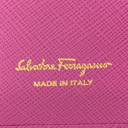 Salvatore Ferragamo Printed Calfskin Vara Bow Continental Wallet Fuchsia 5 of 6