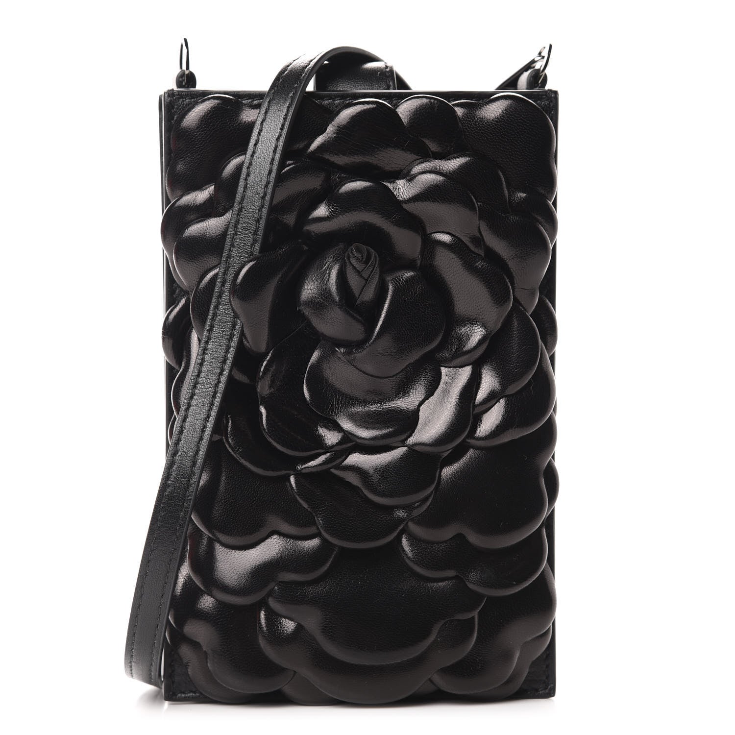 Valentino Garavani Nappa Atelier 03 Rose Edition Messenger Bag Black 1 of 10