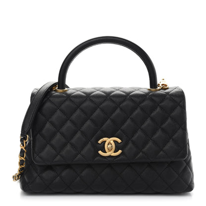 Chanel Caviar Quilted Small Coco Handle Flap Black 1 of 10