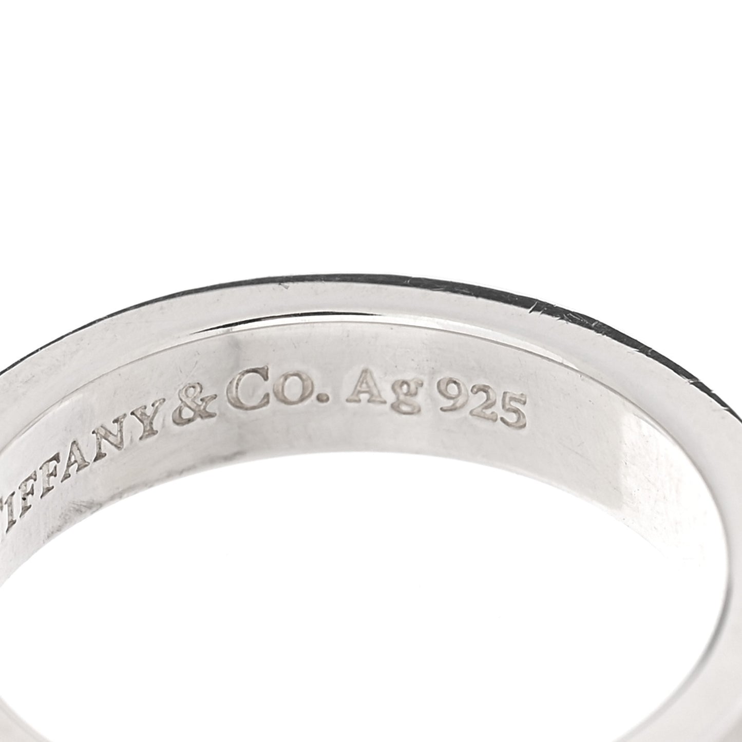 Sterling Silver Narrow Atlas Ring 49 4.75