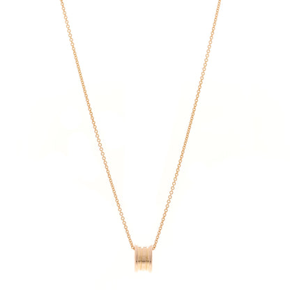 Bulgari 18K Rose Gold B.Zero1 Pendant Necklace 1 of 4