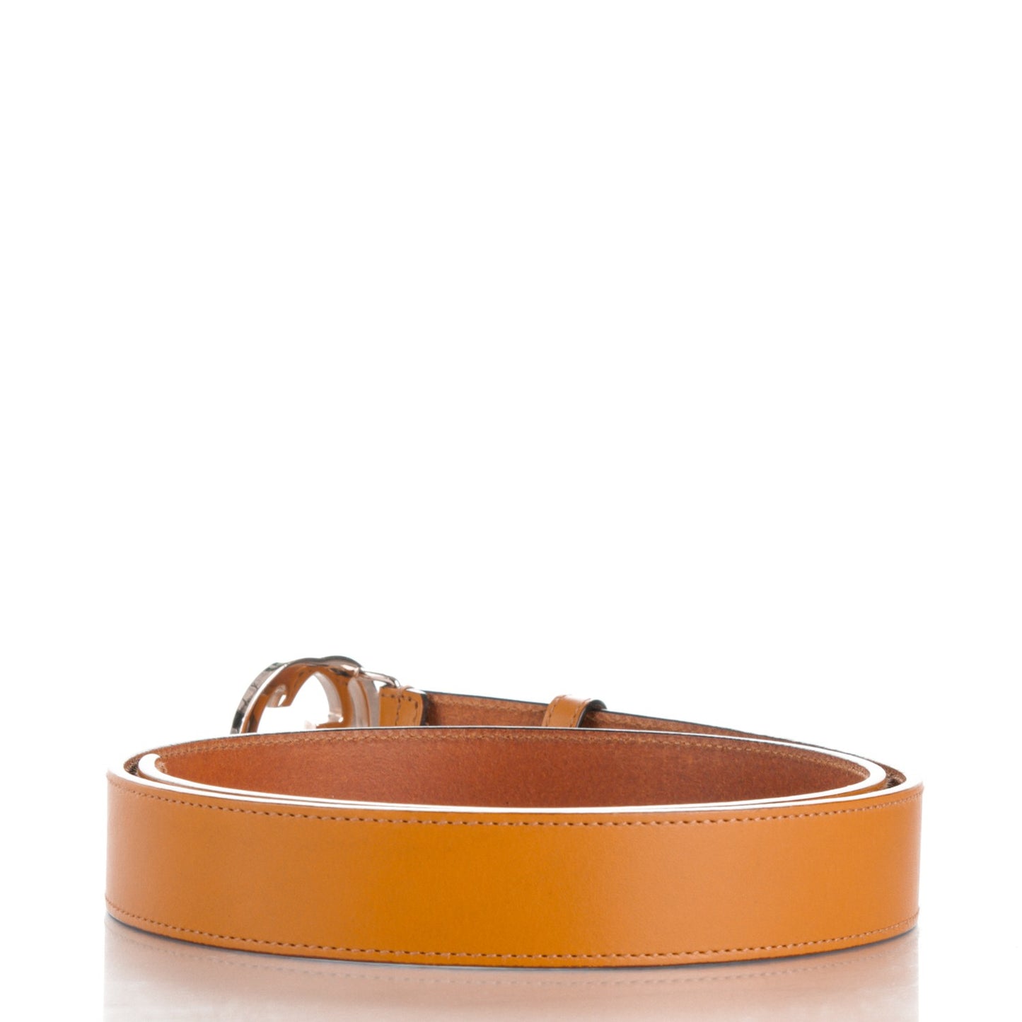 Calfskin Interlocking G Belt 85 34 Orange
