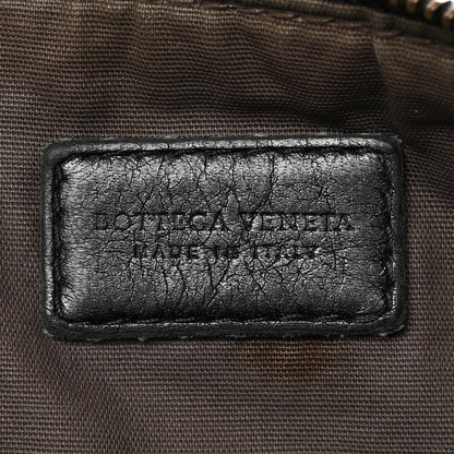 Bottega Veneta Metallic Cervo Intrecciato Wristlet Zip Pouch Blue 6 of 9