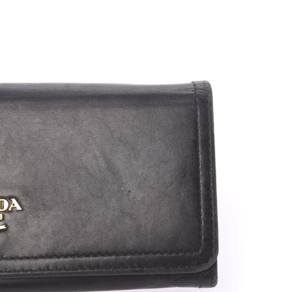 Prada Vitello Phenix Continental Flap Wallet Black 12 of 16