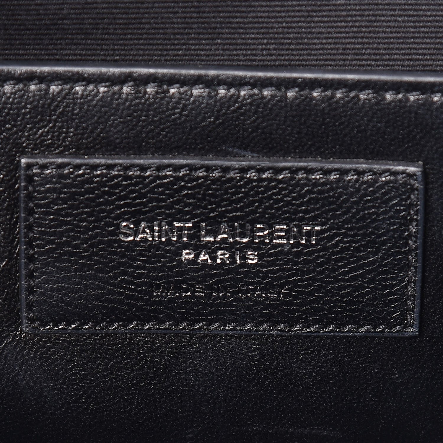 Saint Laurent Sheepskin Tri-Quilt Monogram Medium College Bag Gray 6 of 14
