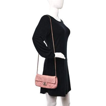 Chanel Snakeskin Ultimate Stitch Flap Pink 2 of 9