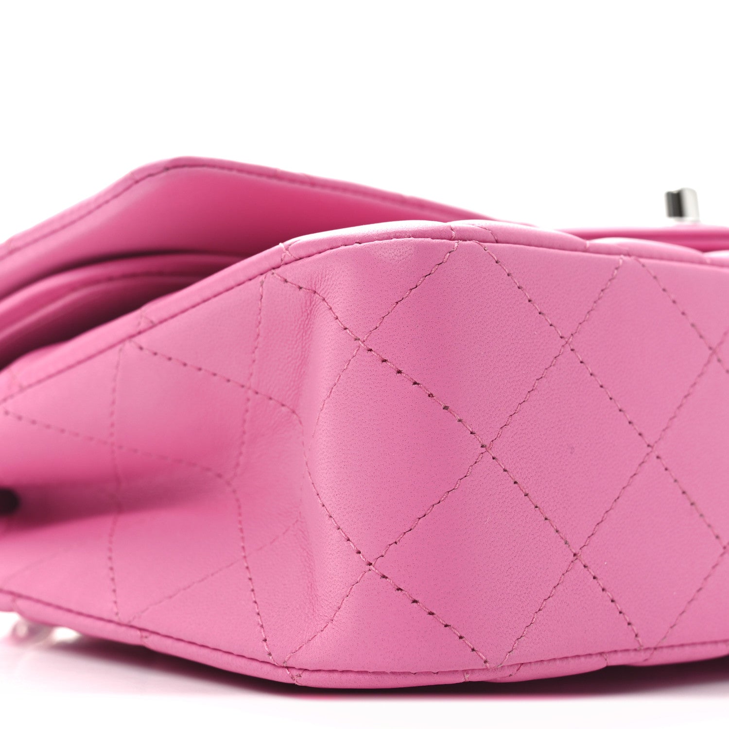 Chanel Lambskin Quilted Medium Double Flap Pink 9 of 11