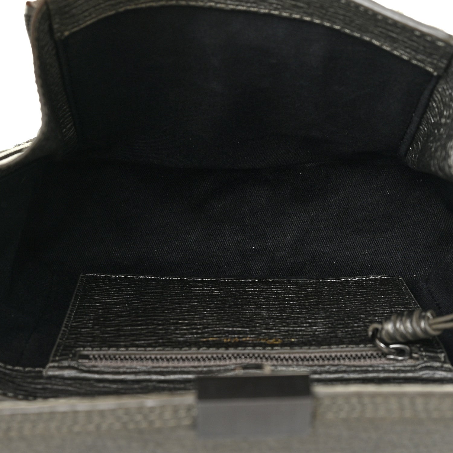 3.1 Phillip Lim Metallic Textured Calfskin Mini Pashli Satchel Silver 5 of 13