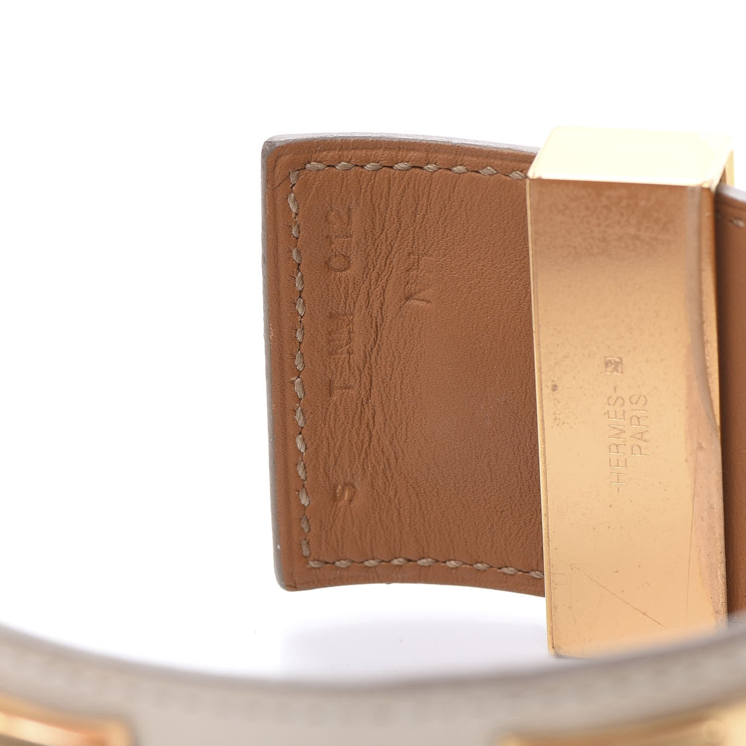 Hermes Swift Collier de Chien CDC Bracelet S Craie 7 of 8