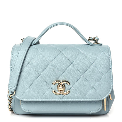 Chanel Caviar Quilted Small Business Affinity Flap Light Blue 1 of 9