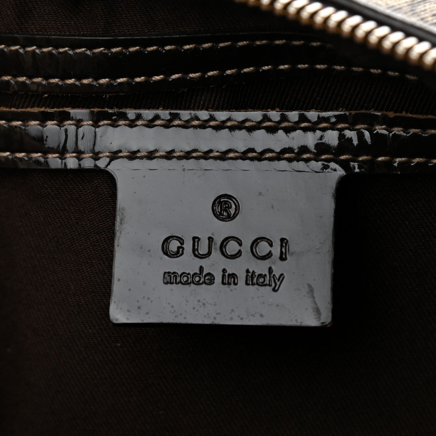 GG Plus Monogram Medium Joy Boston Dark Brown