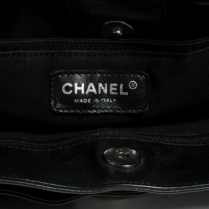 Chanel Calfskin Cerf Executive Shopper Tote Black 6 of 7