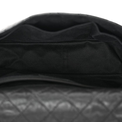 Chanel Calfskin Quilted Jumbo Easy Reissue Messenger Flap Black 5 of 12