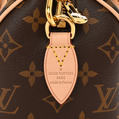 Louis Vuitton Monogram Speedy Bandouliere 20 Black 6 of 9