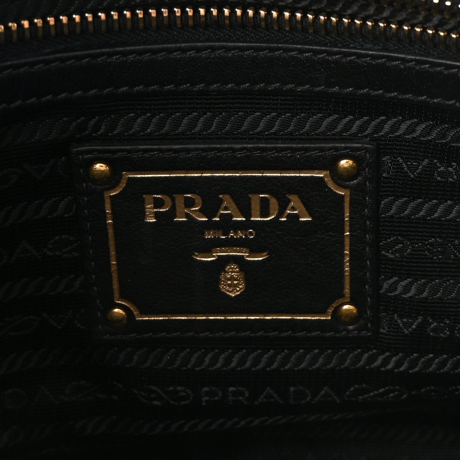 Prada Tessuto Nylon Gaufre Shopping Satchel Black 6 of 9