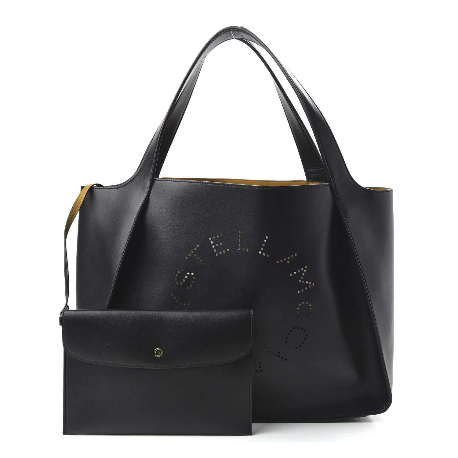 Stella McCartney Eco Alter Nappa East West Perforated Tote Black 1 of 10