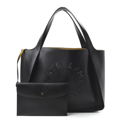 Stella McCartney Eco Alter Nappa East West Perforated Tote Black 1 of 10