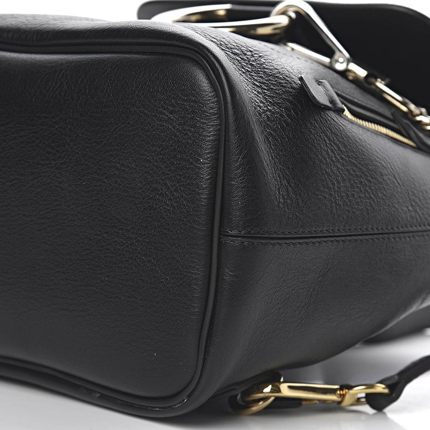 Suede Calfskin Small Faye Backpack Black